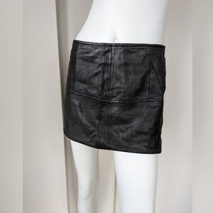 ASOS Genuine Leather Mini Skirt